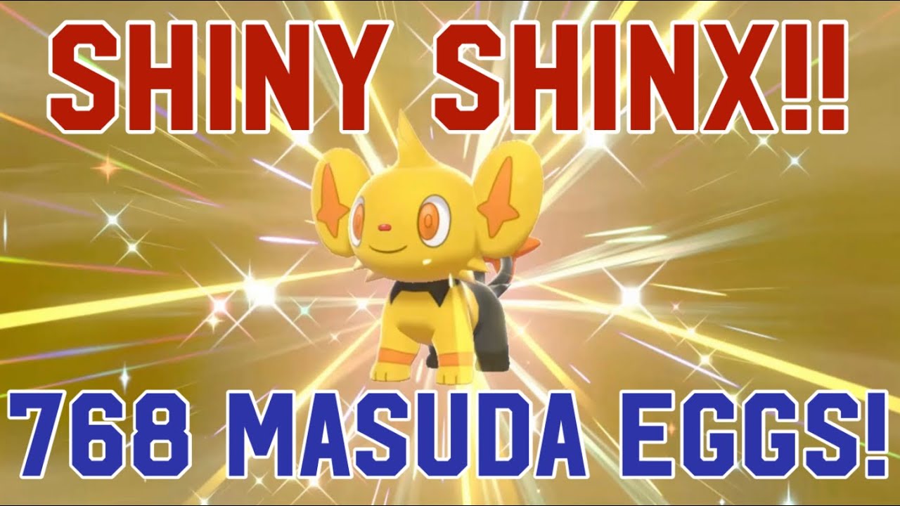 SHINY SHINX AFTER OVER ODDS 768 MASUDA EGG HUNT FOR MY CROWN TUNDRA TEAM (Pokemon Sword and Shield)