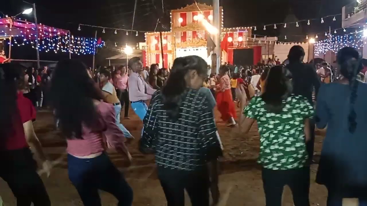 garba night ,,mandir chouk pithora