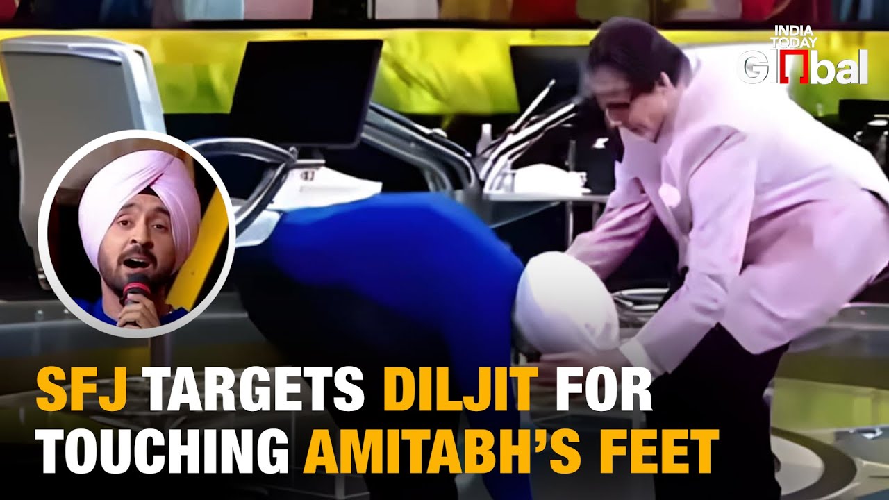 SFJ Targets Diljit Dosanjh for Touching Amitabh&rsquo;s Feet, Calls for Ban on Australia Concert