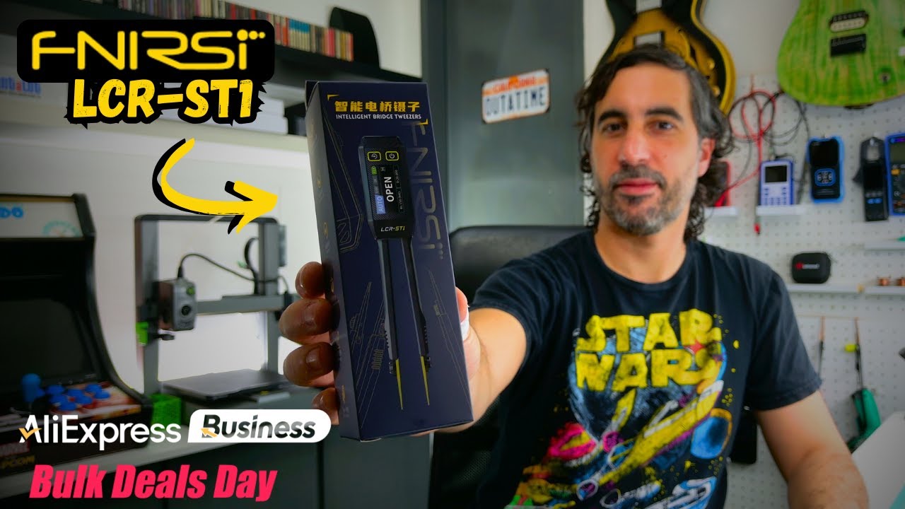 Pinza Fnirsi LCR-ST1: ¿Mide componentes en placa?