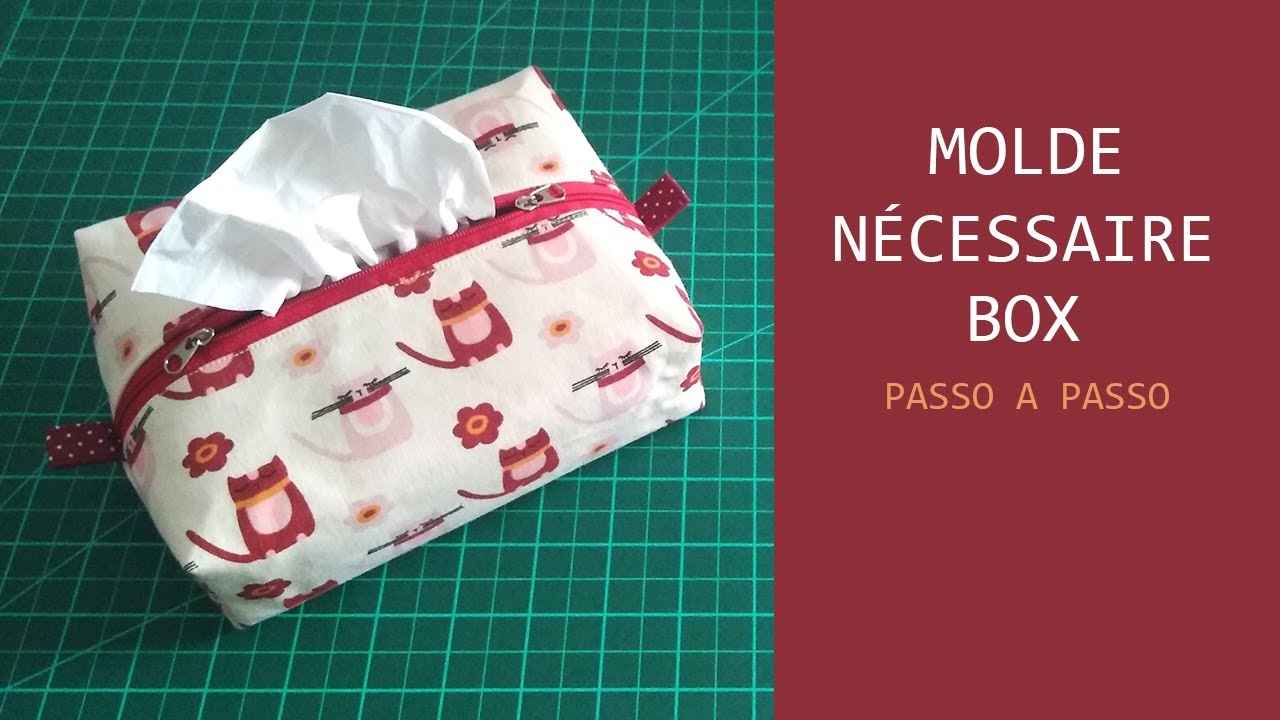 Molde nécessaire box - Porta lenço de papel - Passo a passo