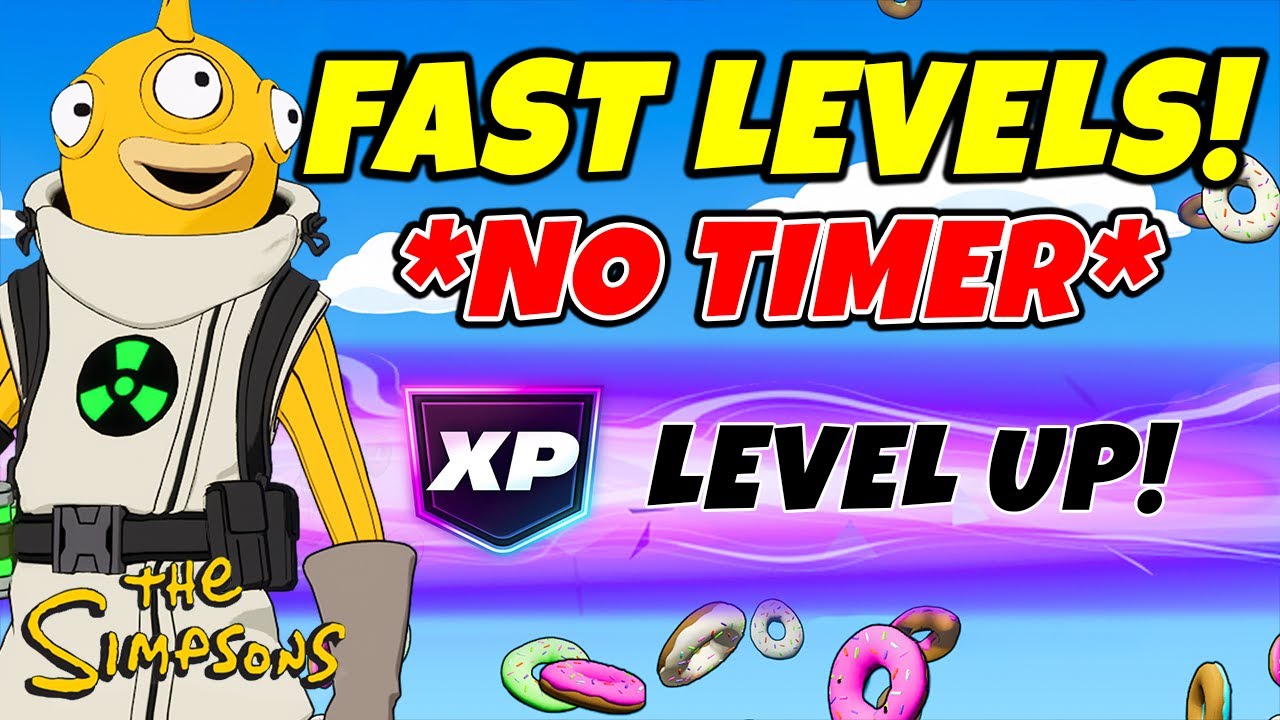 *NO TIMER* Fortnite XP MAP to LEVEL UP FAST in Chapter 6 SIMPSONS SEASON! (EARN XP)