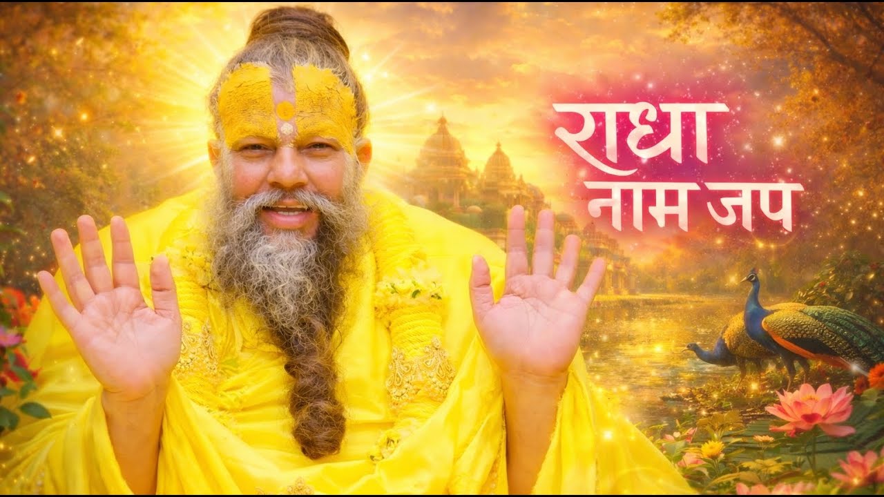 राधा नाम जप 🌸 – प्रेमानंद जी महाराज के मुख से शांति का अमृत 🕊️✨