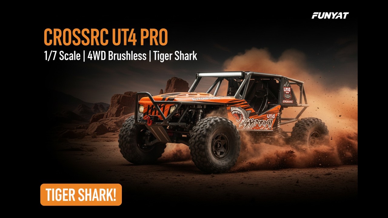 🔥 CROSSRC UT4 PRO Tiger Shark 1/7 RC Car &ndash; The Ultimate Off-Road Dominator