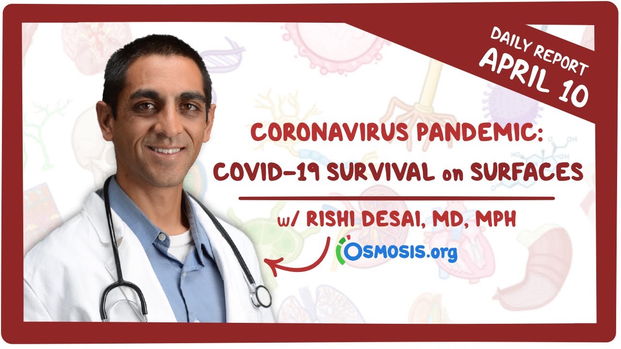 COVID-19 survival on surfaces: Coronavirus Pandemic&mdash;Daily Report with Rishi Desai, MD, MPH