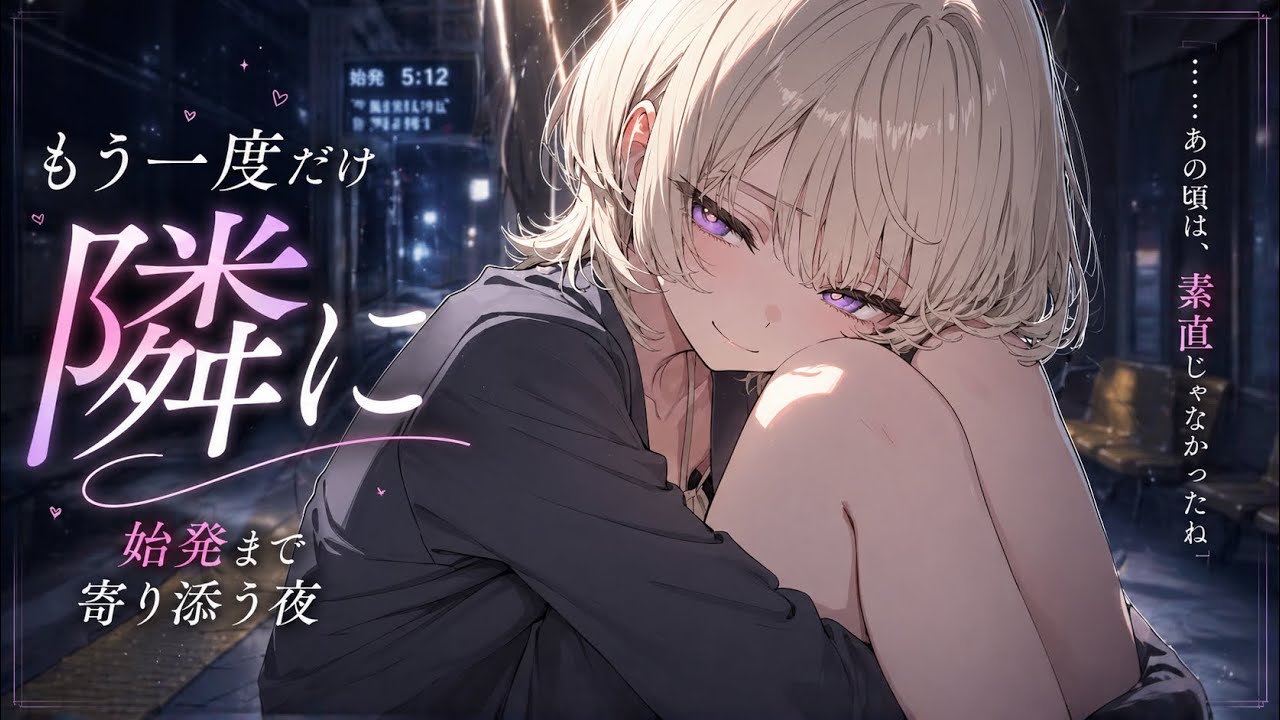  【元恋人再会ASMR】終電逃した静かなホームで…「もう一度だけ隣に」始発まで寄り添う夜【男性向けシチュエーションボイス】