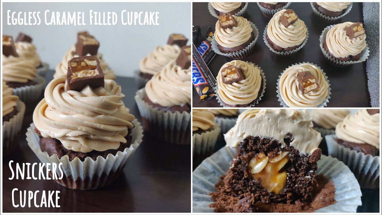 Snickers Cupcakes Recipe | Chocolate Peanut Caramel Cupcakes | Chocolate cupcake | Best Bites