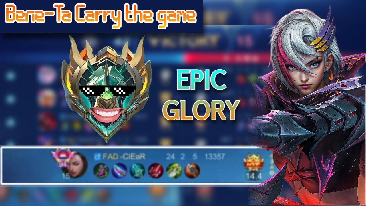 Solo Rank Epic Glory | benedetta MLBB [ Bene-Ta ]