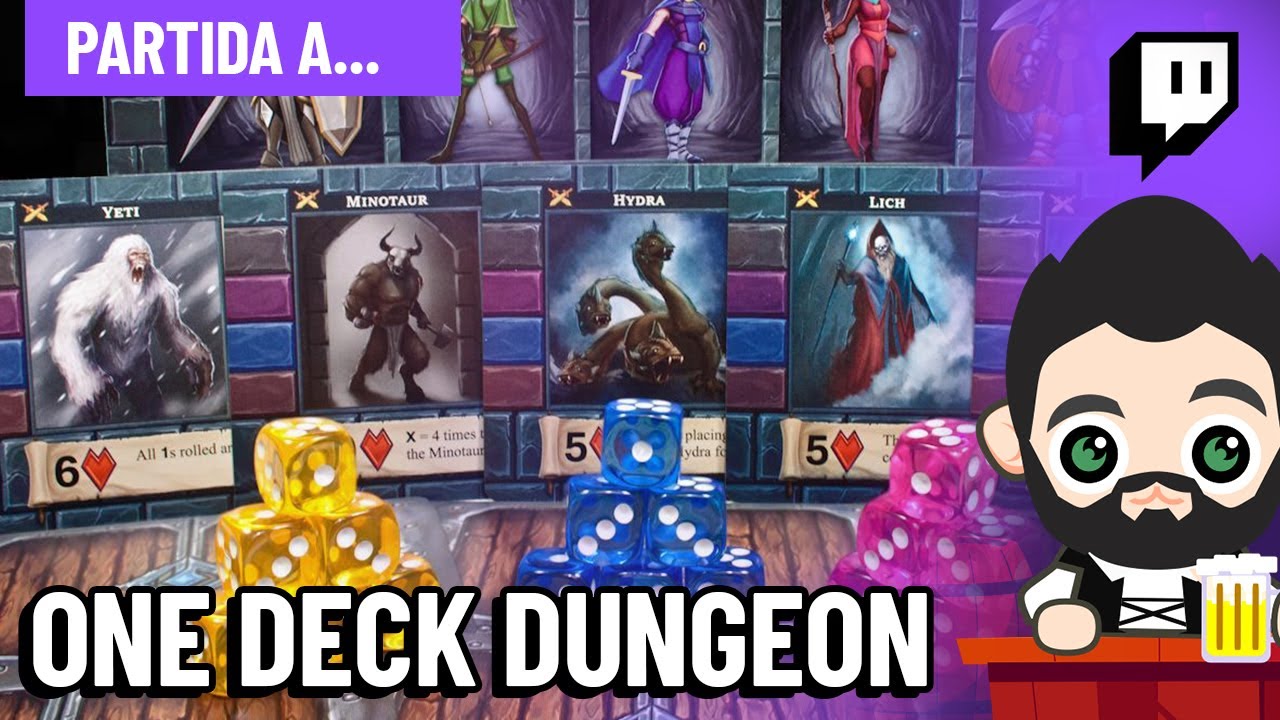 Partida a One Deck Dungeon Juego de Mesa en Solitario | Cómo Jugar | Camino del Héroe #57