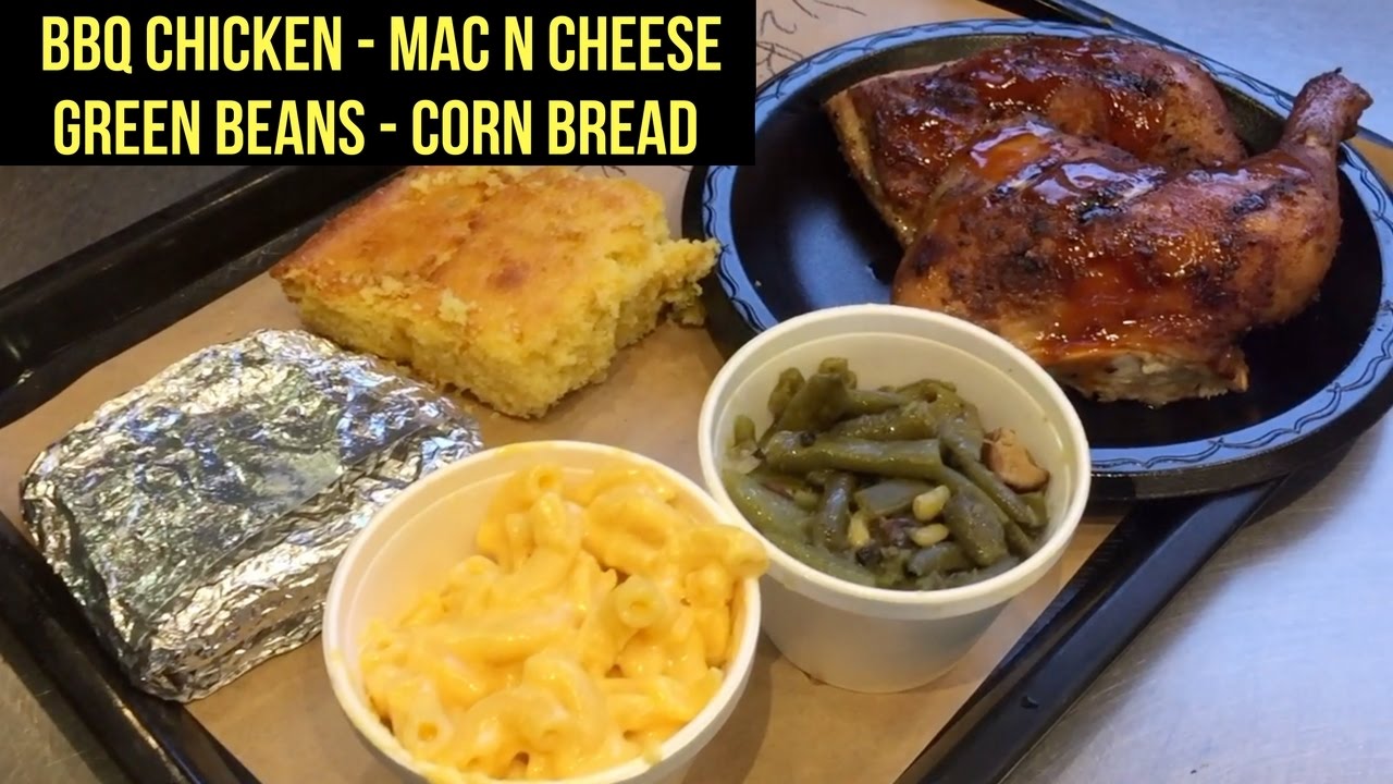 4 Rivers - BBQ Chicken - Mac N Cheese - Green Beans - St Louis Style Ribs - BBQ Time!
