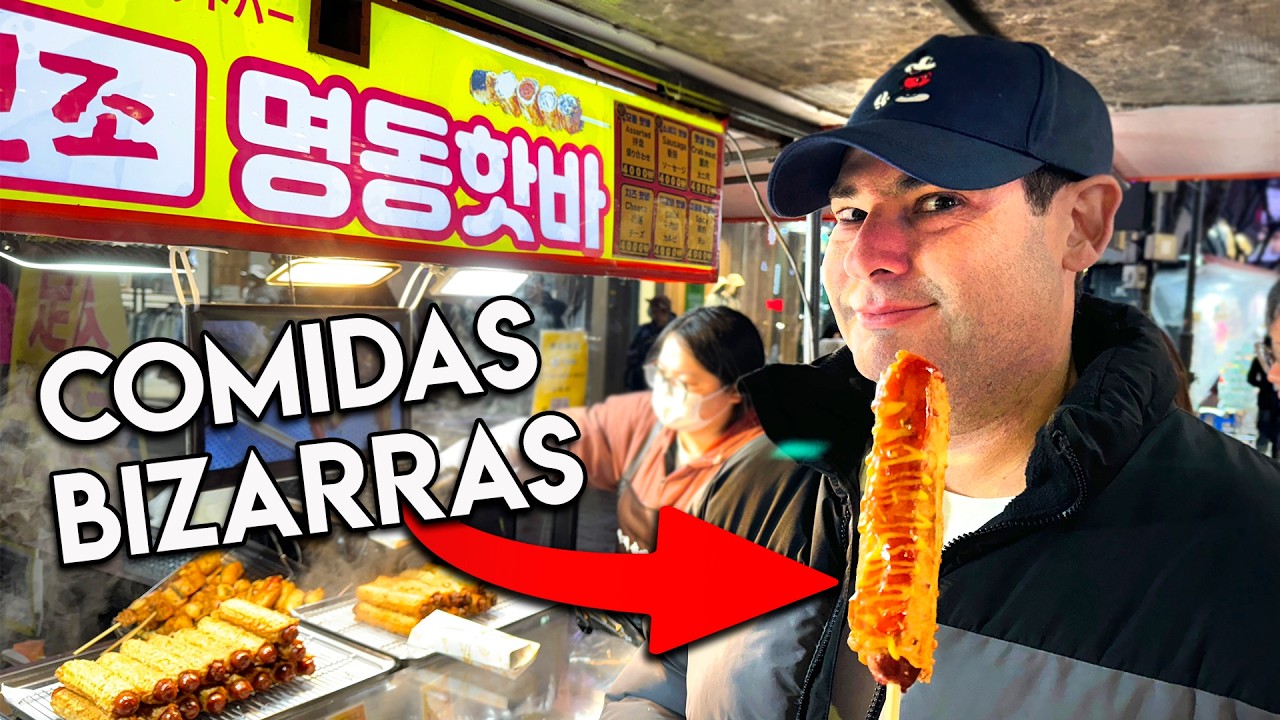 Comidas de Rua Bizarras da Coreia