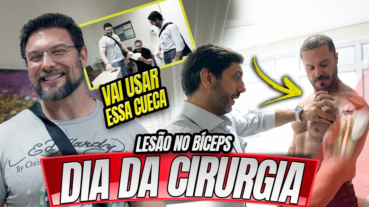 CHEGOU O DIA DA MINHA CIRURGIA DA LESÃO DO BÍCEPS