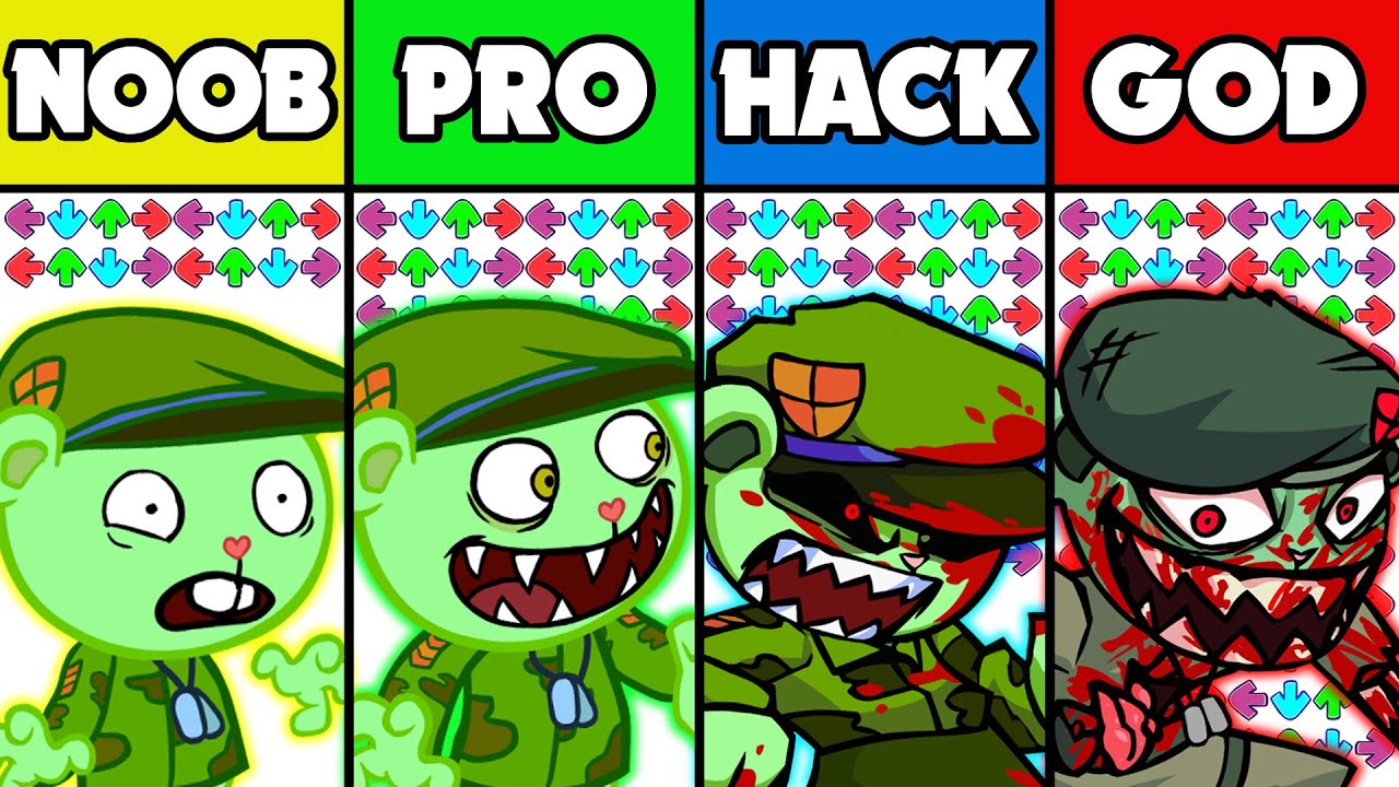 FNF Character Test | Gameplay VS Playground | Happy Tree Funkers, Flippy Flipped Out