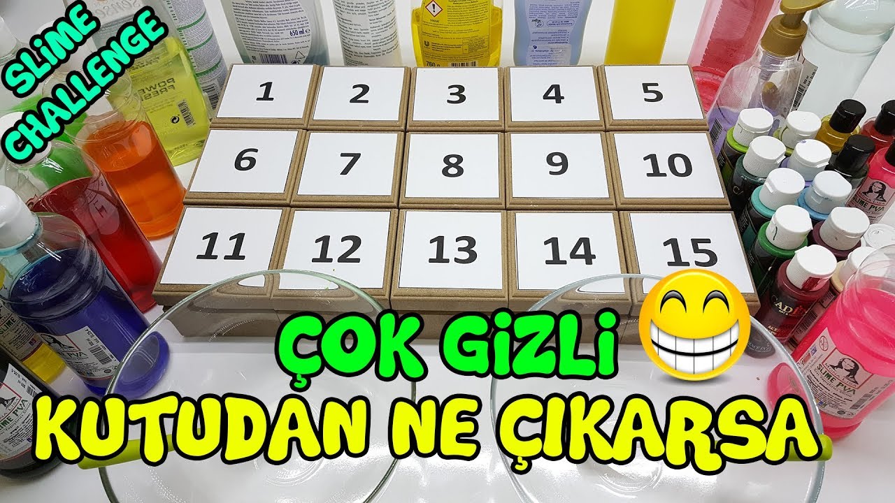Gizli Kalem ile Kutudan Ne Çıkarsa Slime Challenge - Kivi Slime & Muz Slime
