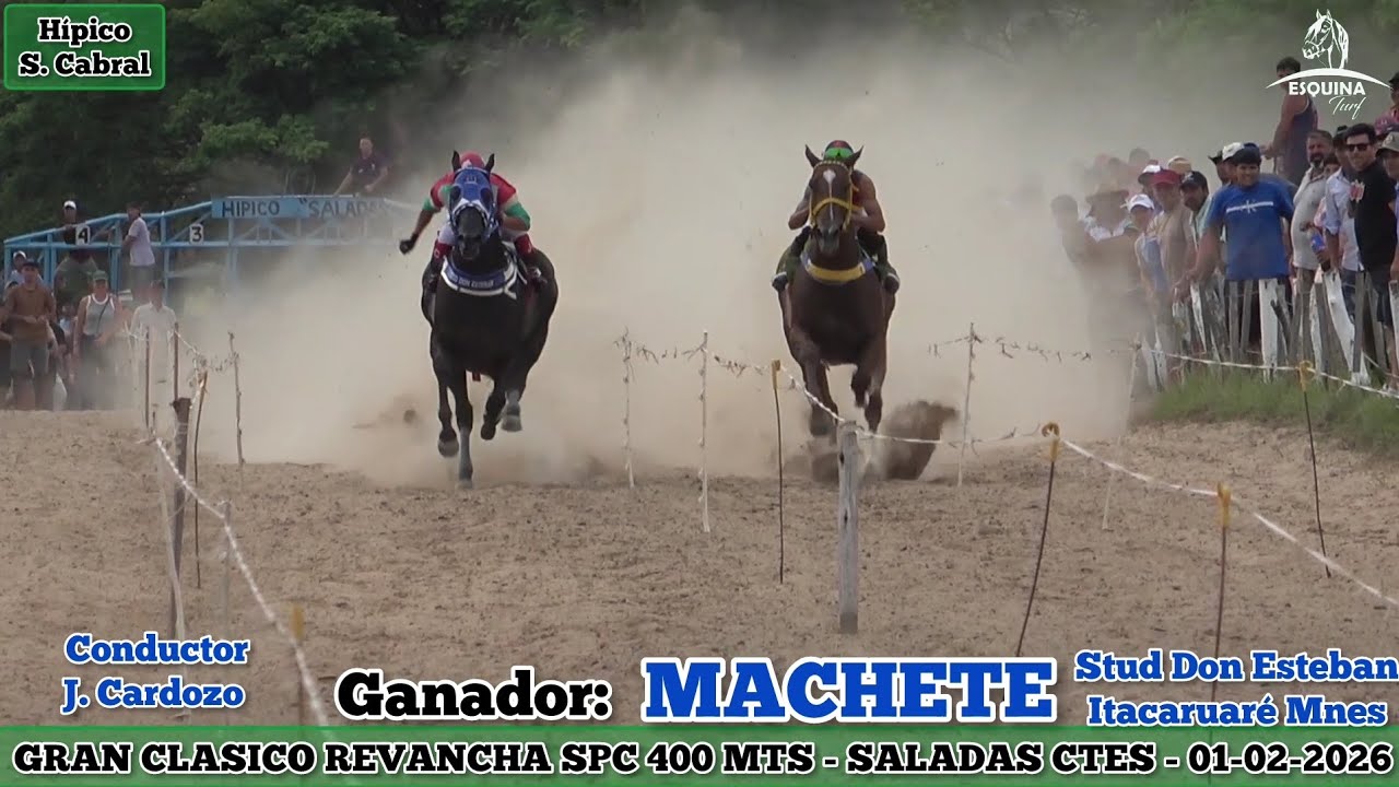 MACHETE (Itacaruaré Mnes) Hípico Sargento Cabral Saladas Ctes - 01-02-2026