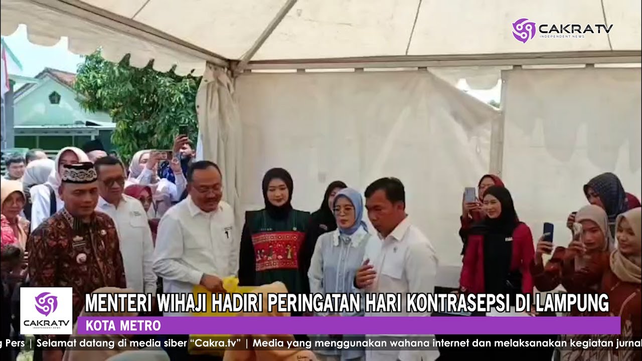 Menteri Wihaji Hadiri Peringatan Hari Kontrasepsi Di Lampung