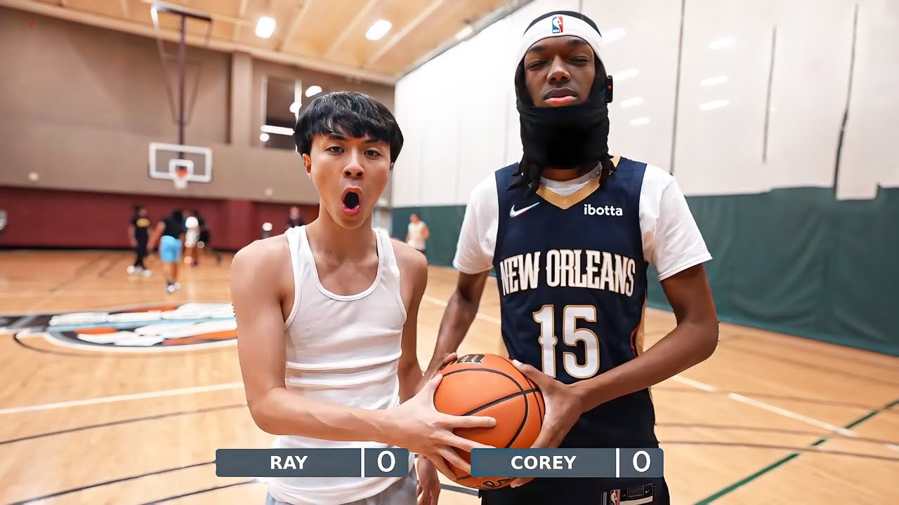 Ray vs Corey2U 1v1 BASKETBALL!