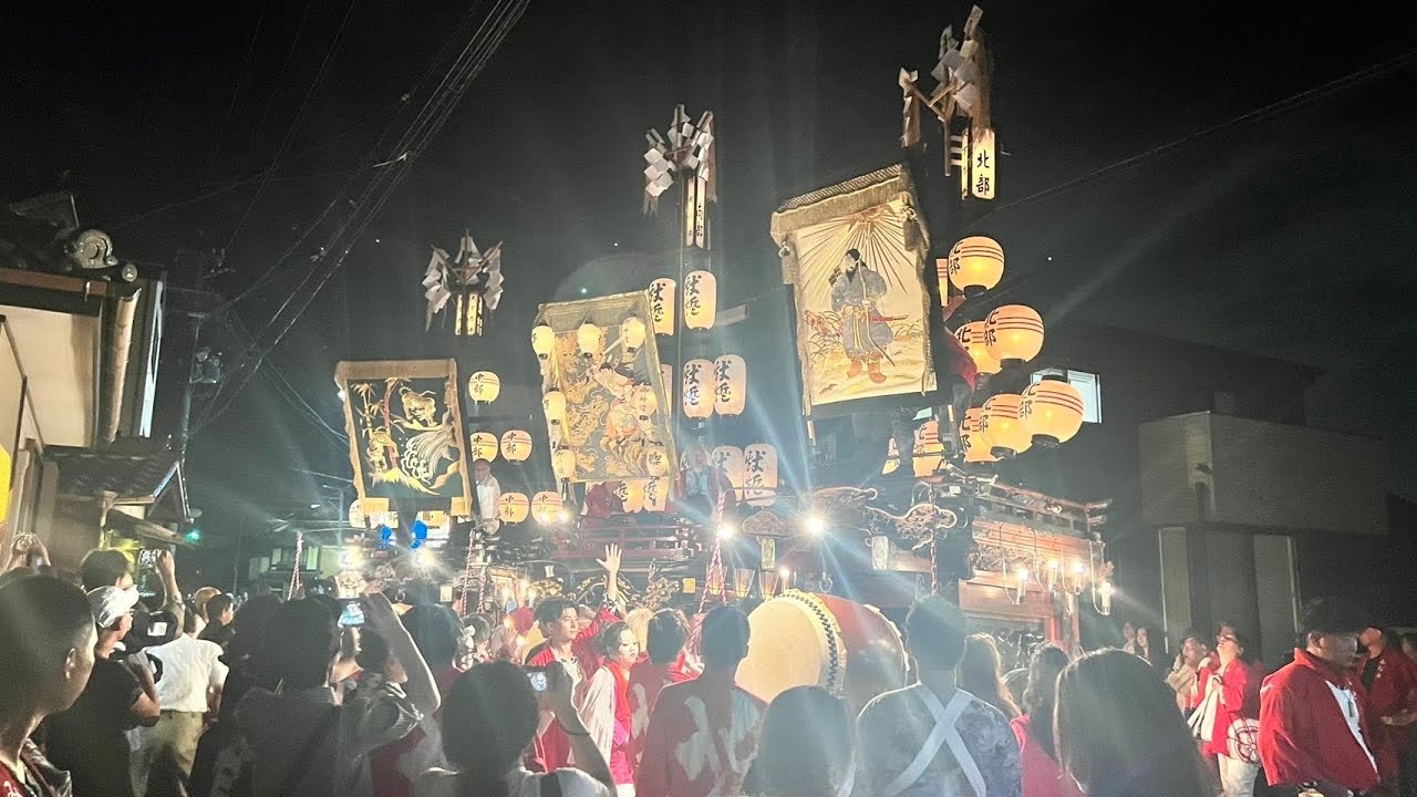 2024年10月6日  尾張津島秋まつり  石採祭車  7   津島神社奉納・市内練り歩き