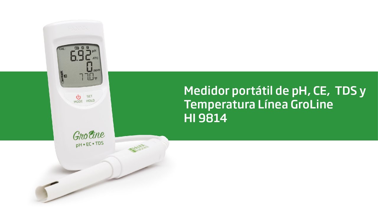 Nuevo medidor multiparámetro HI 9814 pH/CE/TDS - Línea Groline