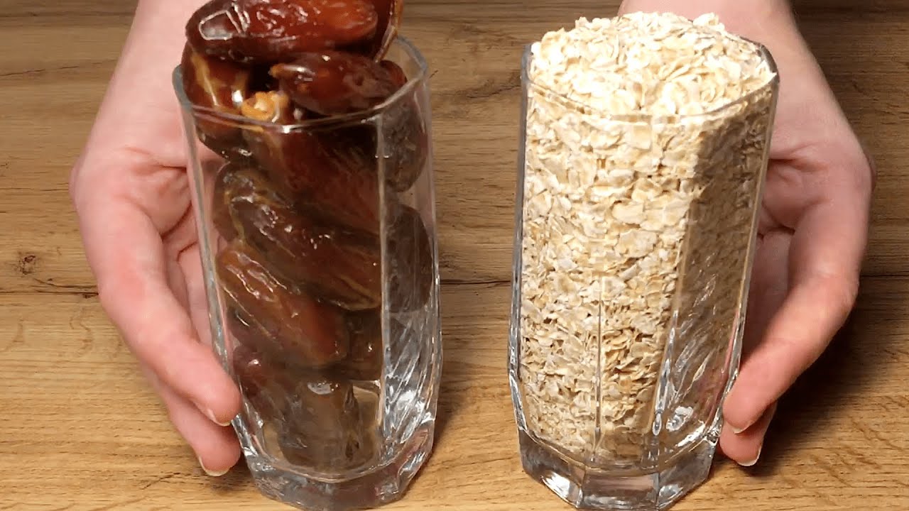 У вас есть овсянка и финики? Приготовьте этот невероятно вкусный десерт за 5 минут!