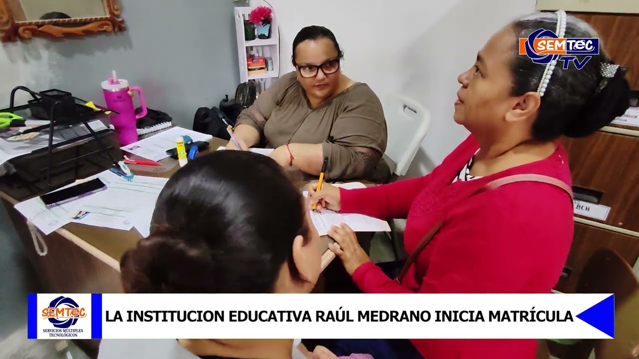 LA INSTITUCION EDUCATIVA RAÚL MEDRANO INICIA MATRÍCULA