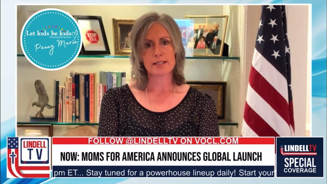 Запуск глобальной сети Moms For America: Пенни Мари выступает на пресс-конференции Moms For Freedom