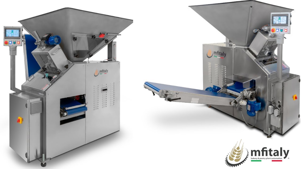 MFITALY | Divisora volumétrica de masas para panetton pan hidratación con control de peso automático