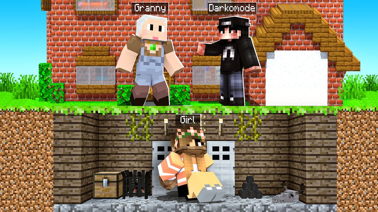 Creepy Grandma Was TRAPPING Players in Her Basement... (Minecraft)