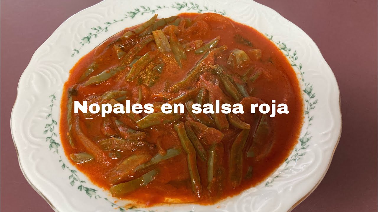 Nopales en salsa roja 👩🏻‍🍳