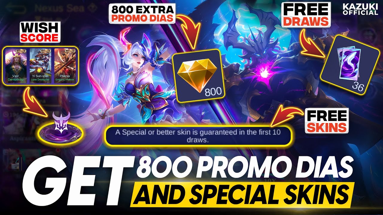 GET 800 PROMO DIAMONDS & SPECIAL SKIN FROM NEXUS SEA 11.11 EVENT