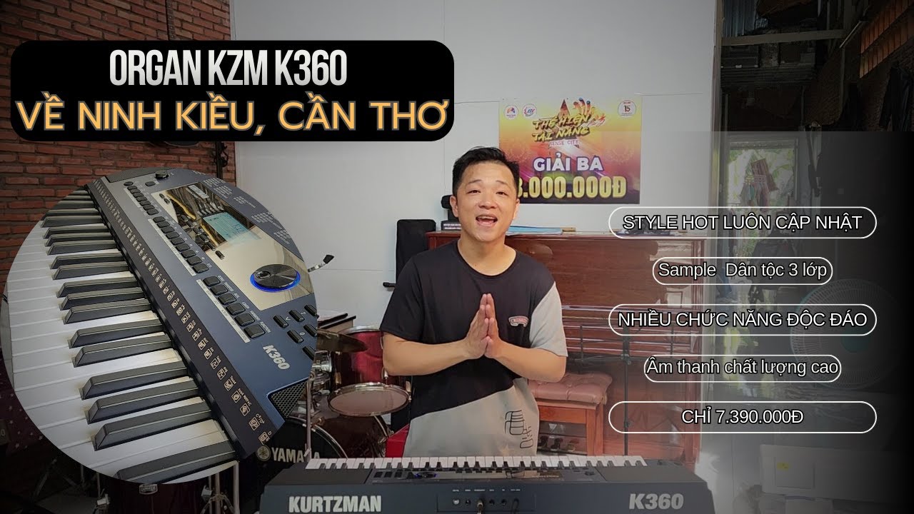Organ KZM K360 // cây đàn Học Sinh sành điệu nhất