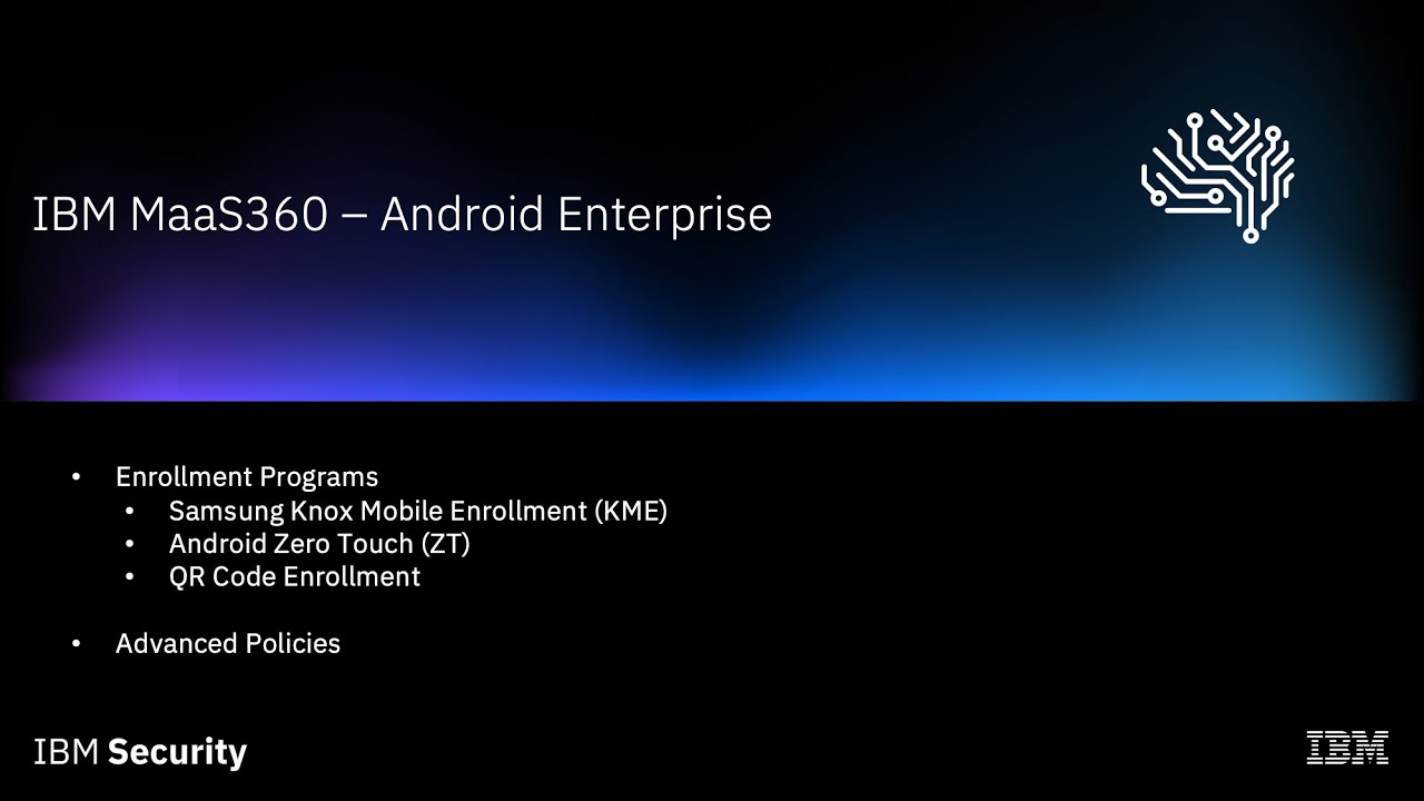 MaaS360 - Android Enterprise