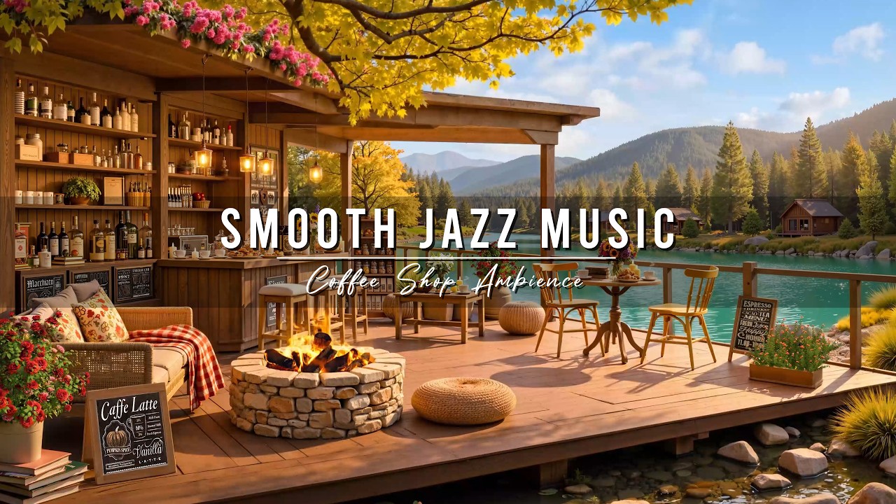 Relaxing Jazz Instrumental Music ☕ Cozy Coffee Shop Ambience & Smooth Jazz Music for Studying, Work