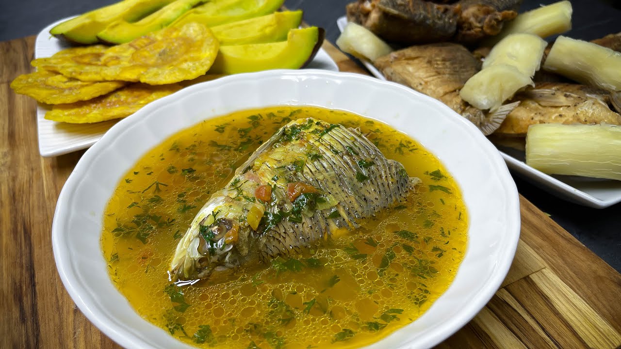 poderoso caldo de bocachico - caldo de pescado- bocachico sudado