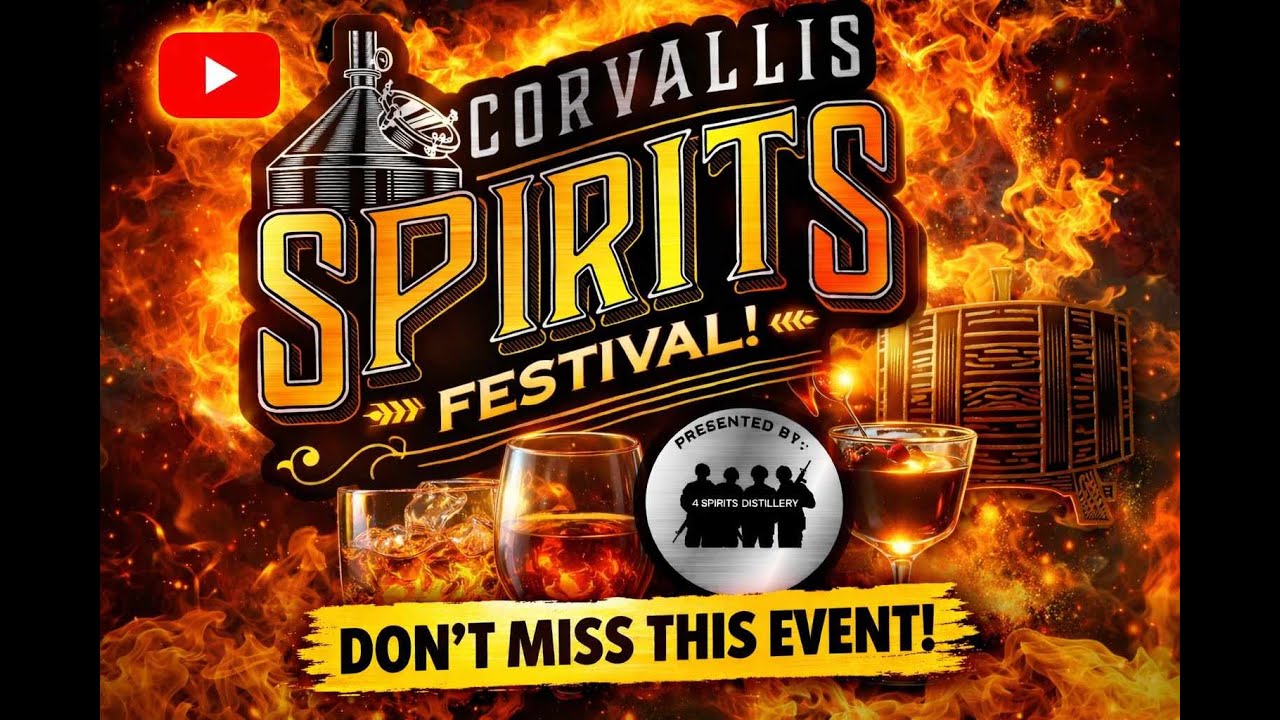 Фестиваль крепких напитков в Корваллисе на заводе 4 Spirits Distillery
