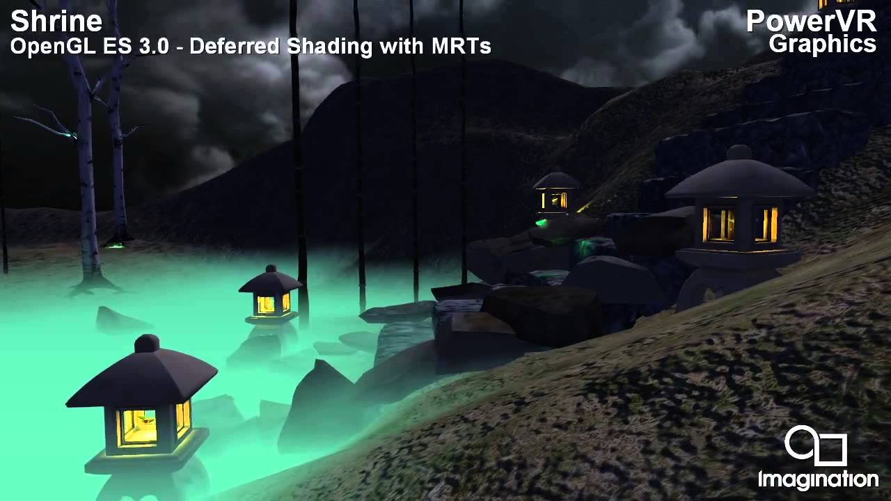 PowerVR Series6 GPUs running Shrine demo (OpenGL ES 3.0)