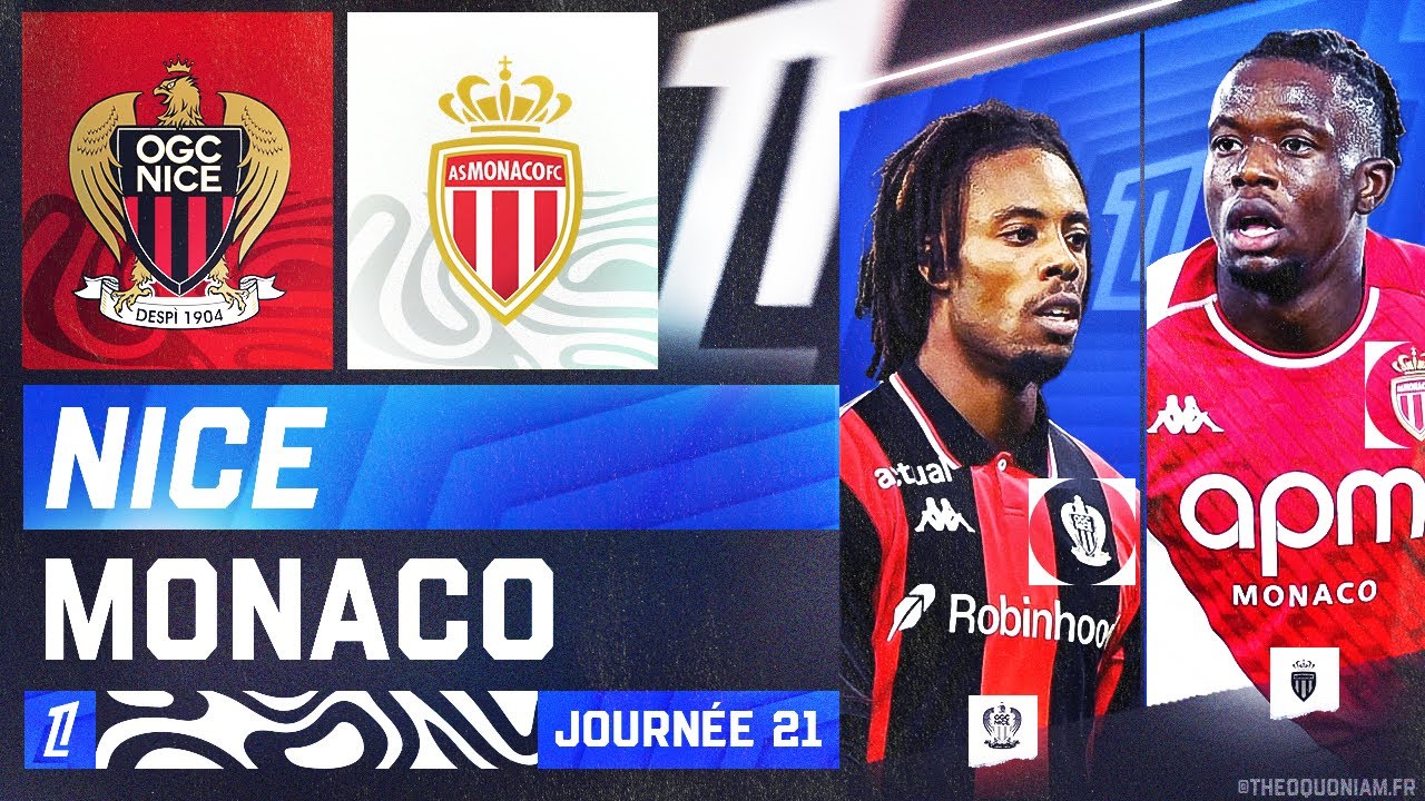 🔴 NICE - MONACO | 😨 LE DERBY DE LA PEUR ENTRE LES AIGLONS 🔴⚫ ET L'ASM 🔴⚪| LIGUE 1 - LIVE/DIRECT