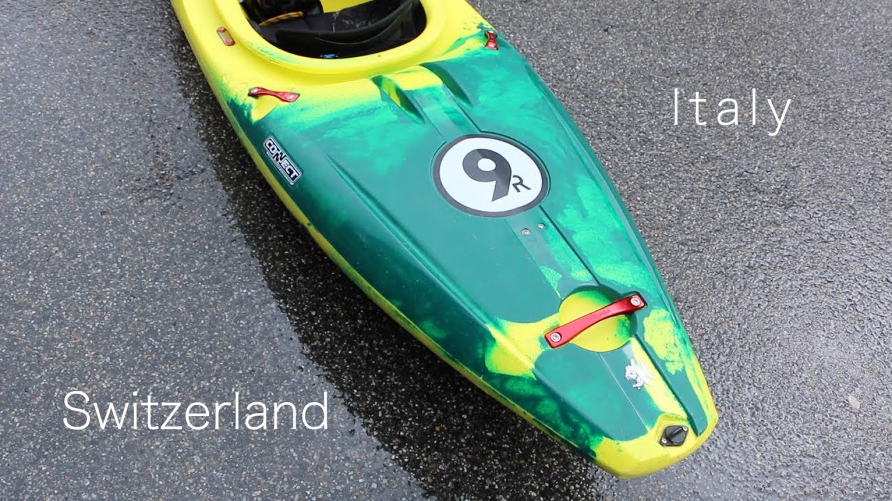 Kayaking in the Swiss and Italian Alps