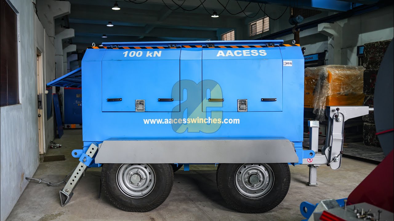 100 kN / 10 Ton Cable Pulling Capstan Winch II AACESS EQUIPMENTS II