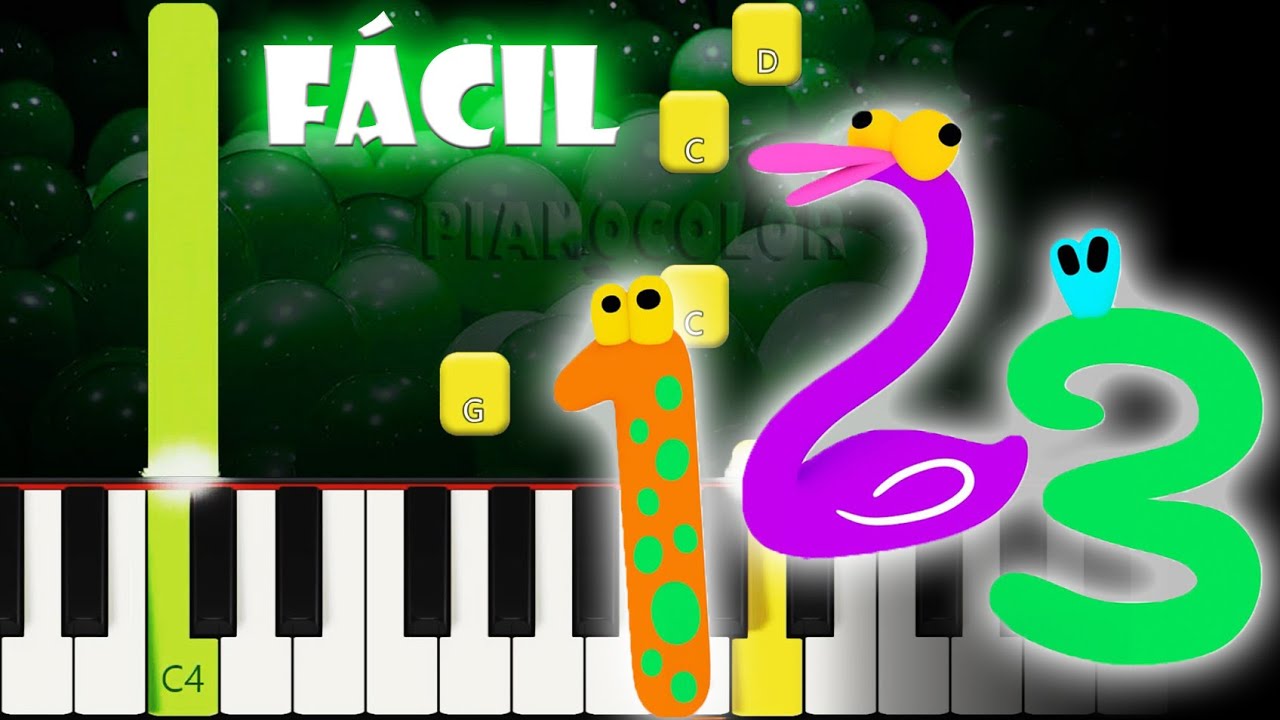 Cantando los Números | Piano Tutorial FÁCIL | Cover | Karaoke