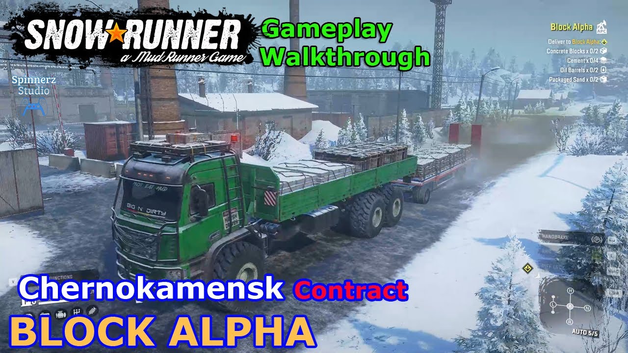 SnowRunner - Block Alpha | Chernokamensk Contract - Amur Russia - Phase 4