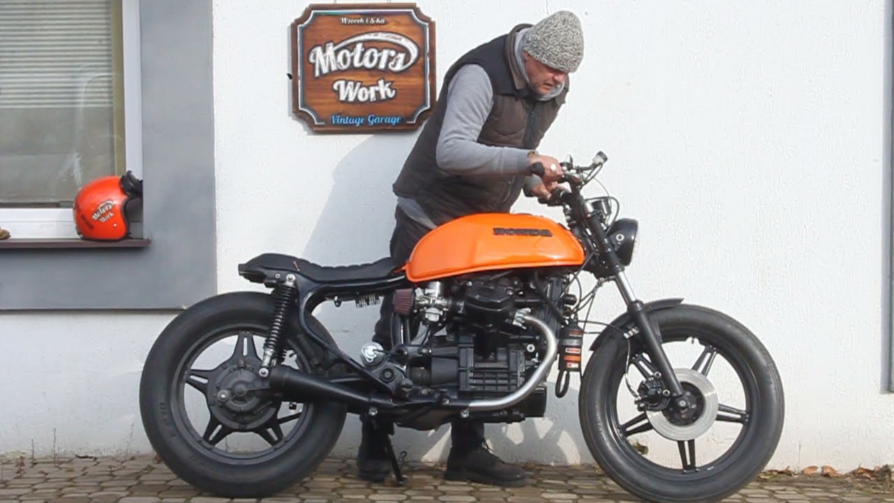 Honda cx 500 Orange - Motors Work Vintage Garage - brat style, cafe racer, custom,