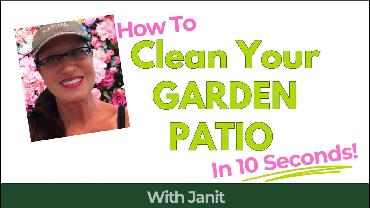 How to Clean Your Stone Patio in 10 Seconds! Make Your Garden Chores Fast & Fun by DOING THIS! #diy