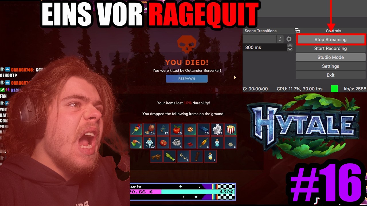 So kurz vorm RAGEQUIT war ich NOCH NIE #16 | Triggered 7TV | Hytale
