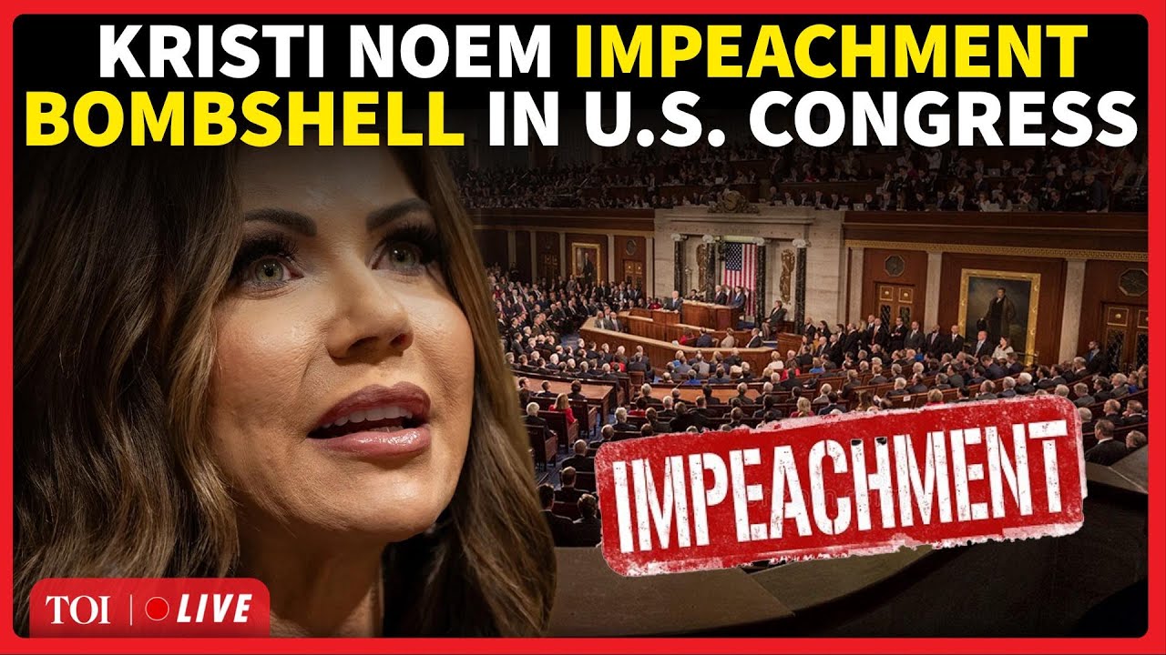 Kristi Noem IMPEACHMENT Announcement; '$172 Mn Jet Scandal, ICE Raids' To Haunt DHS Secy? US News