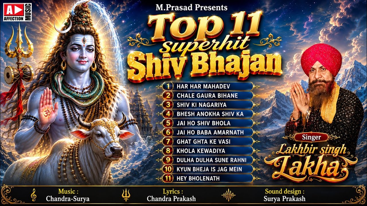 Top 10 Shiv Bhajan | Lakhbir Singh Lakkha | AUDIO JUKEBOX | Har Har Mahadev Bhakti Songs 2025