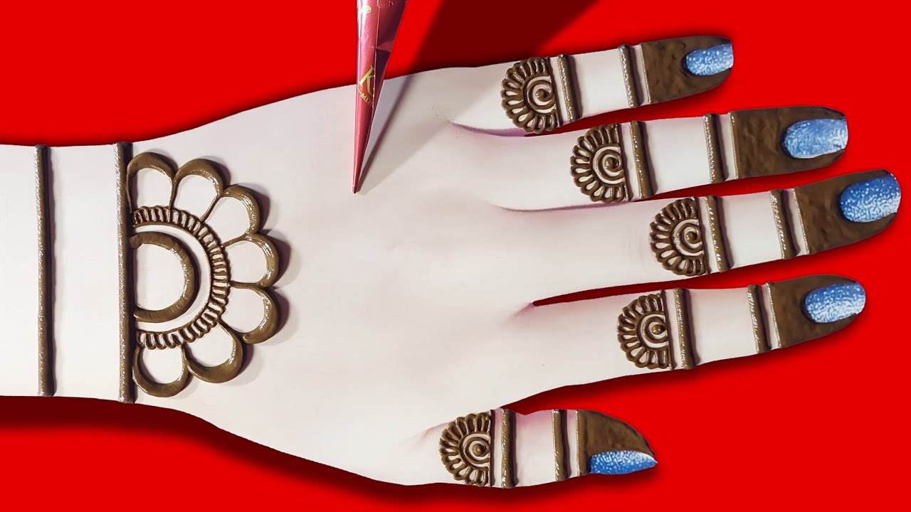 Easy Mehndi For Raksha Bandhan Special |Back Hand Mehndi Design Simple |Arabic Mehandi ka design