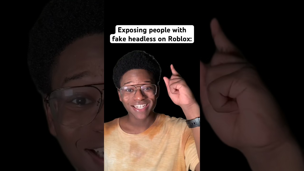 Exposing people with Fake Headless on Roblox #roblox #robloxshorts