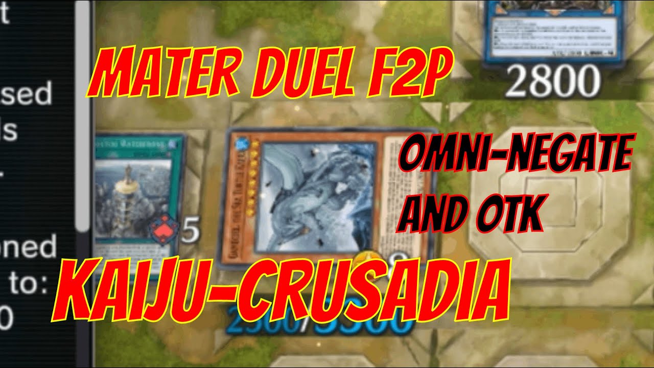 Onmi-negate and OTK with Kaiju Crusadia [Master Duel F2P]