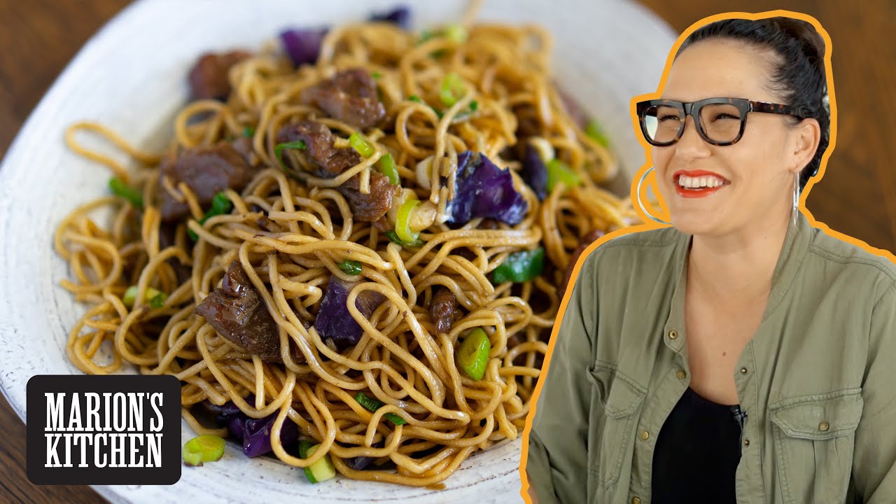 Make BETTER, MORE TENDER beef noodles...Easy Beef Chow Mein | Marion's Kitchen